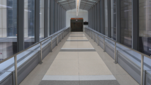 terrazzo flooring design northwestern hospital chicago corridor
